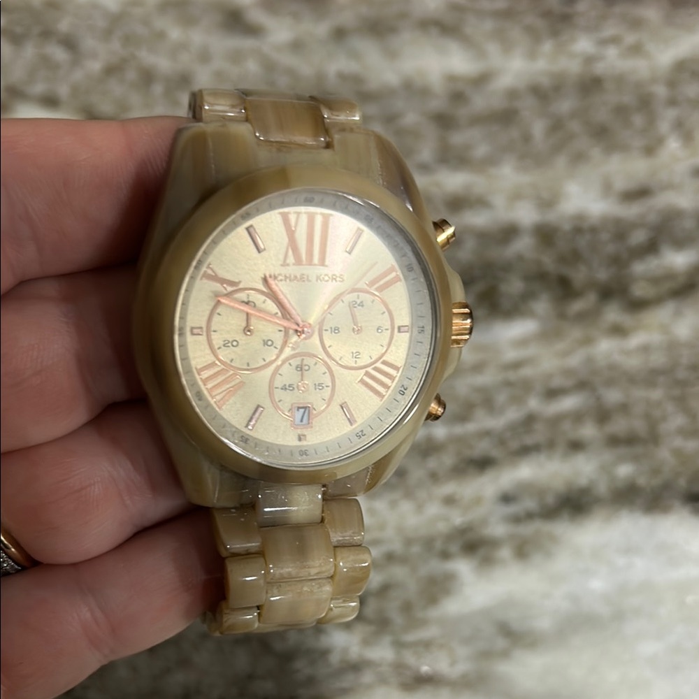 Michael Kors Tan Chronograph Watch